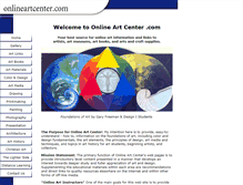 Tablet Screenshot of onlineartcenter.com